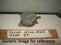 Suzuki fuel pump 15100-87D10 (image for) Suzuki fuel pump 15100-87D10
