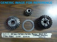 SUZUKI OUTBOARD GEAR SET 57300-93840 5036320 (image for) SUZUKI OUTBOARD GEAR SET 57300-93840 5036320