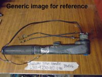 Suzuki Tiller handle 63111-92D10-0ED (image for) Suzuki Tiller handle 63111-92D10-0ED