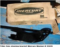 Tiller Arm Steering Bracket Mercury Mariner # 33435 (image for) Tiller Arm Steering Bracket Mercury Mariner # 33435