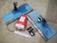 Boat Leveler hydraulic trim tab kit with pump rams & switch (image for) Boat Leveler hydraulic trim tab kit with pump rams & switch