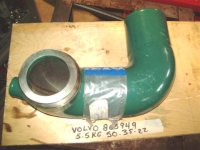 Volvo Penta Exhaust Pipe Elbow 865949 (image for) Volvo Penta Exhaust Pipe Elbow 865949