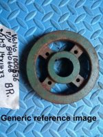 Volvo Penta Crankshaft Pulley 1000636 (image for) Volvo Penta Crankshaft Pulley 1000636