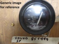 VOLVO PENTA 873136 3851787 Trimmer Trim Gauge (image for) VOLVO PENTA 873136 3851787 Trimmer Trim Gauge