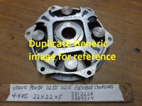Volvo Penta Flexible Coupling 3812226 (image for) Volvo Penta Flexible Coupling 3812226