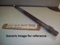 Volvo Penta 872533 Propeller shaft (image for) Volvo Penta 872533 Propeller shaft