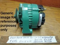 Volvo Penta Alternator 873770 YV7736 (image for) Volvo Penta Alternator 873770 YV7736