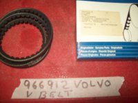 New Volvo Penta OEM 966912, 966912-8, v-belt (image for) New Volvo Penta OEM 966912, 966912-8, v-belt