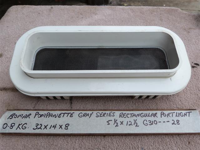 Bomar Gray Series Rectangular Portlight G310-28