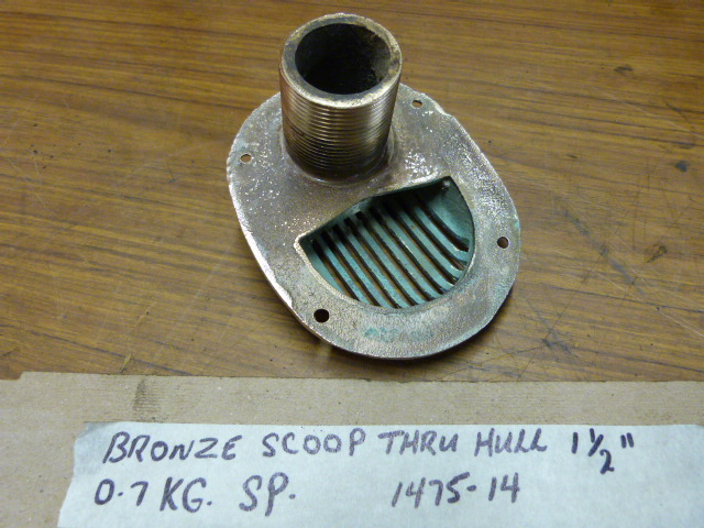 (image for) Bronz 1475-14 Scoop Style Thru Hull 1 1/2" x 1 3/4"