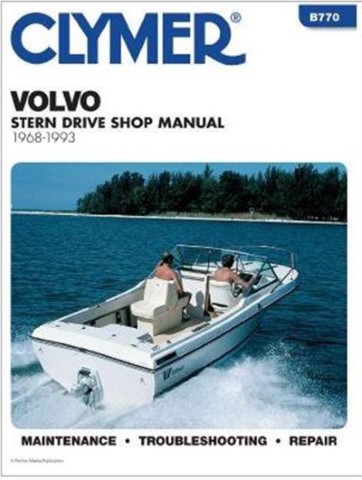 (image for) Volvo Penta Sterndrive Service Shop Repair Manual Clymer B770