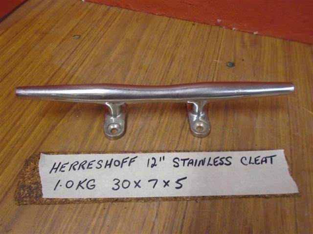 Herreshoff 12" Stainless Steel 316 Grade Boat Mooring Cleat
