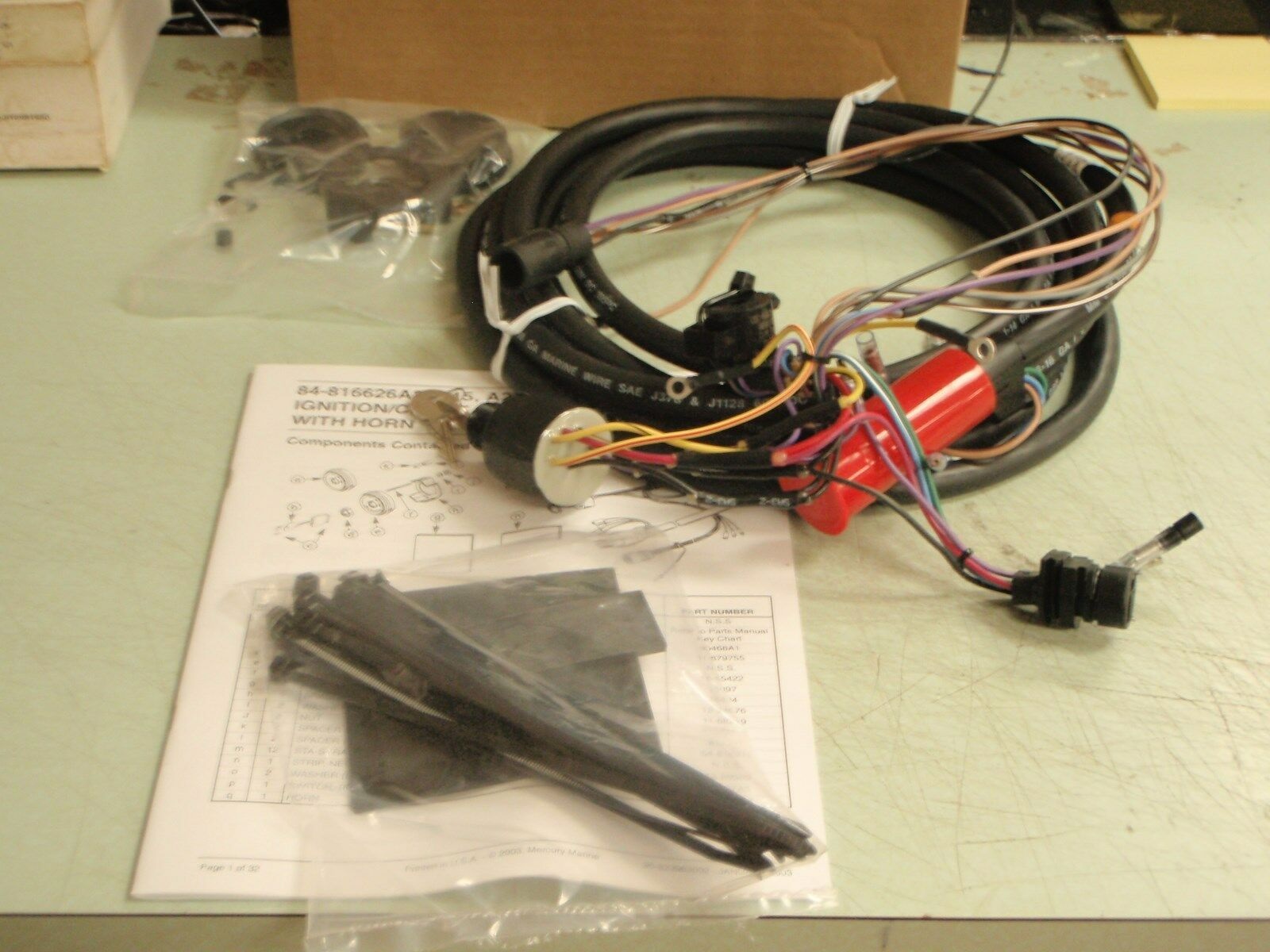 (image for) Mercury key switch wire harness Assy 816626A25