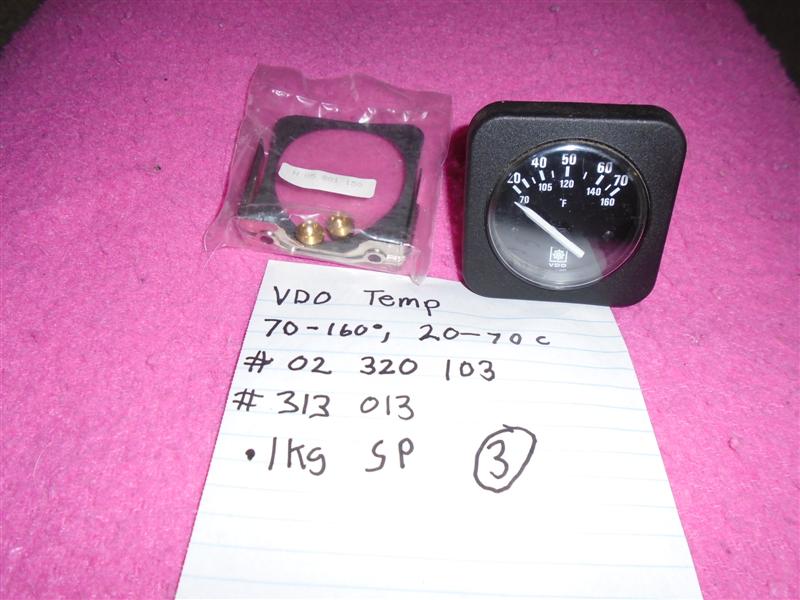 VDO temperature gauge 02-320-103, 313-013